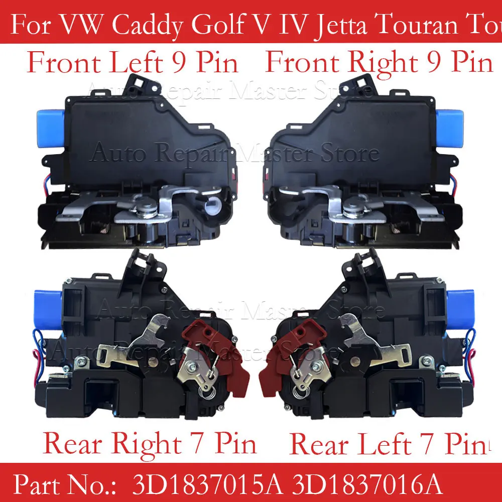 Actuador cerradura puerta 3D1837015A para VW Golf V Jetta Touran Caddy