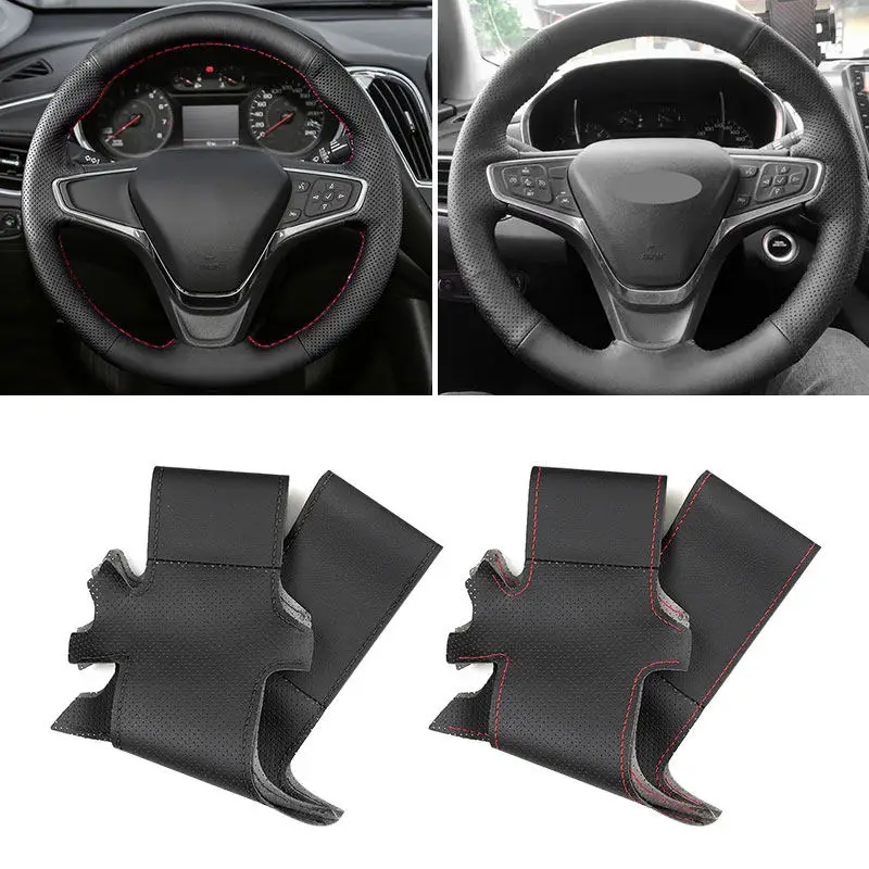 Funda de volante en cuero para Chevrolet Malibu XL, Equinox, Buick Velite y Opel Ampera-E - imagen 3