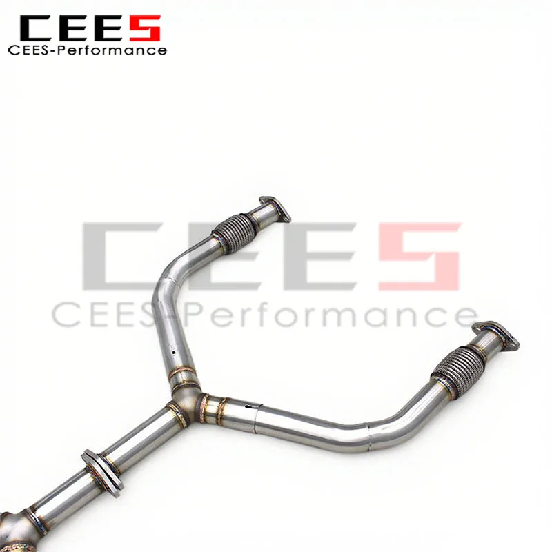 Escape catback CEES inoxidable válvula – Infiniti Q50S 3.7 V6 - imagen 5