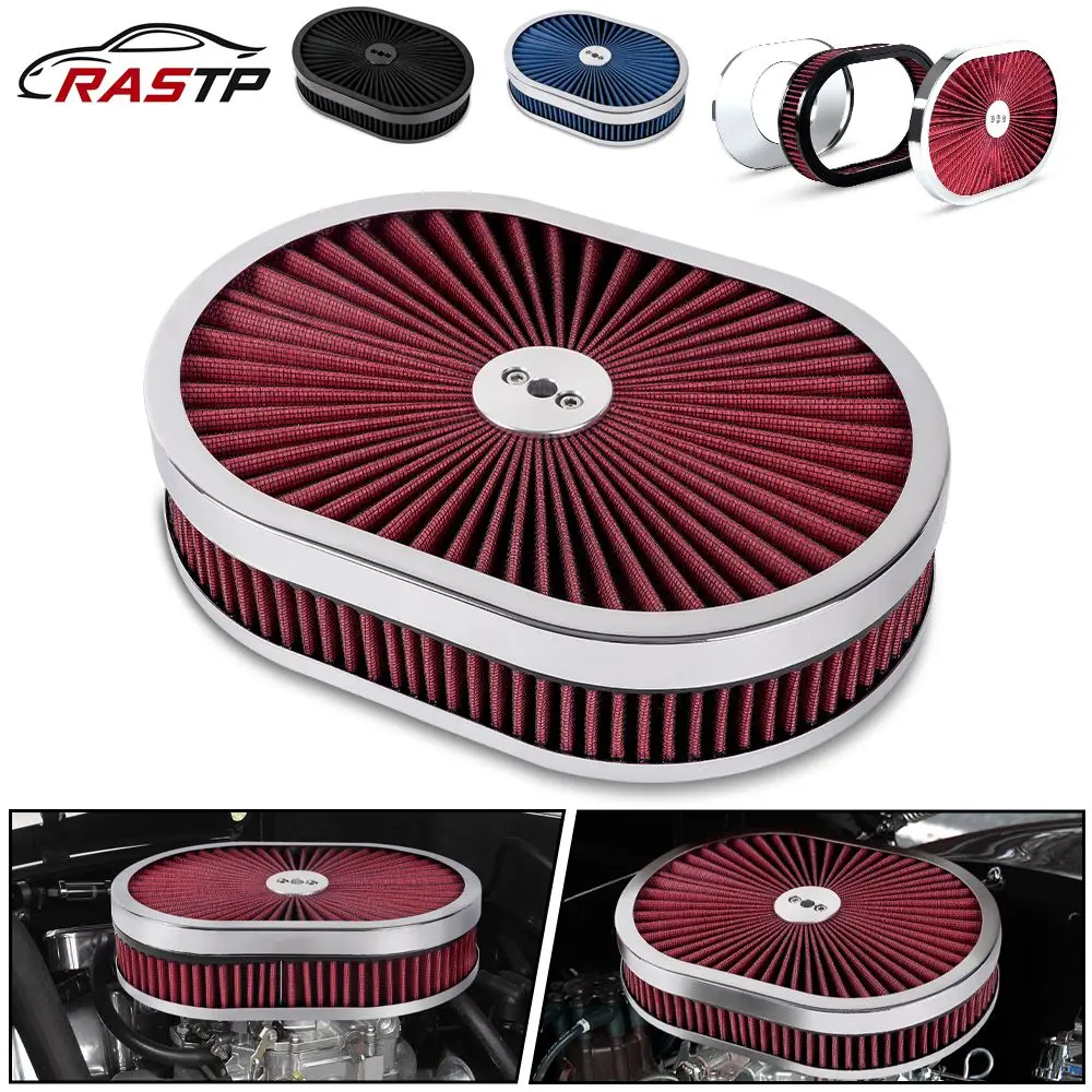 Filtro de aire ovalado alto rendimiento para GM, Ford, Chrysler y Dodge
