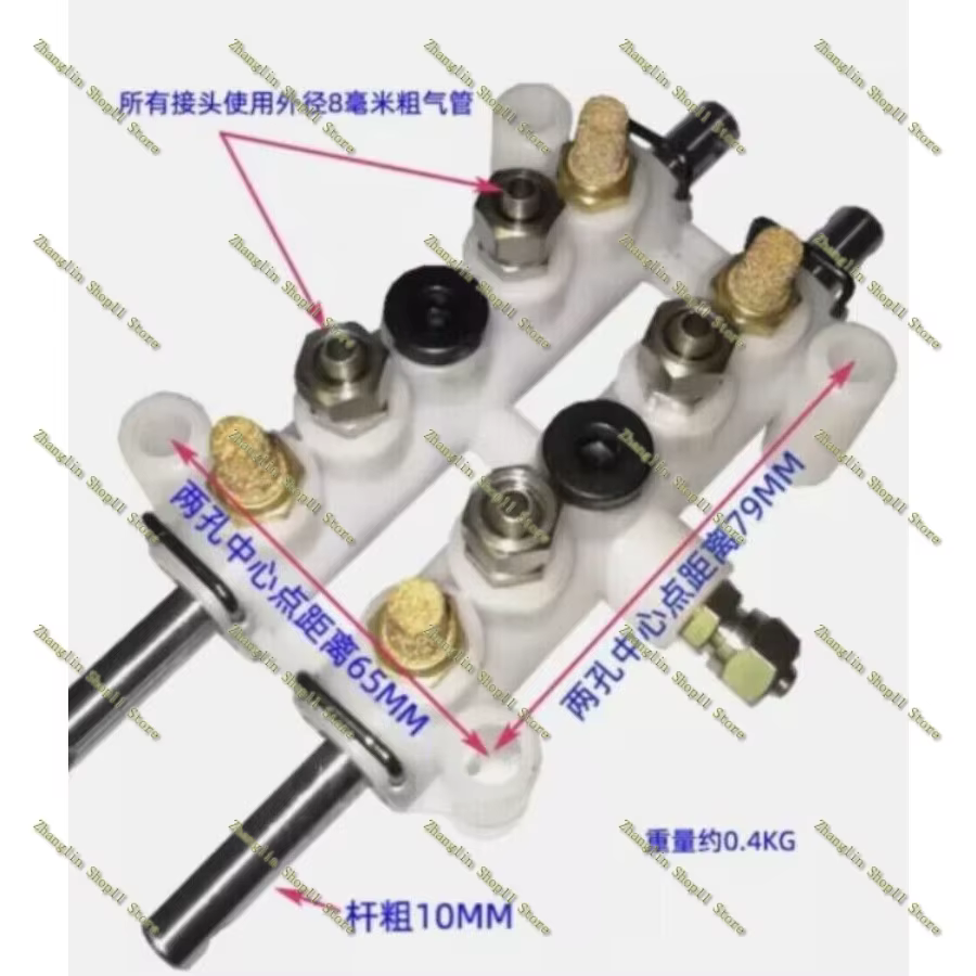 Válvula de pedal doble con cilindro para cambiadora de neumáticos - imagen 2