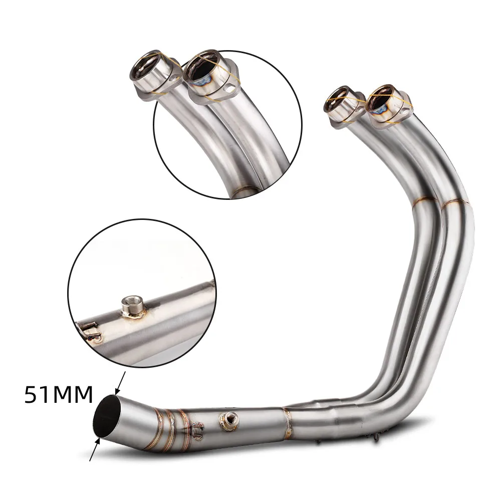 Kit tubo de enlace escape Yamaha MT-07 FZ-07 2014-2023 - imagen 4