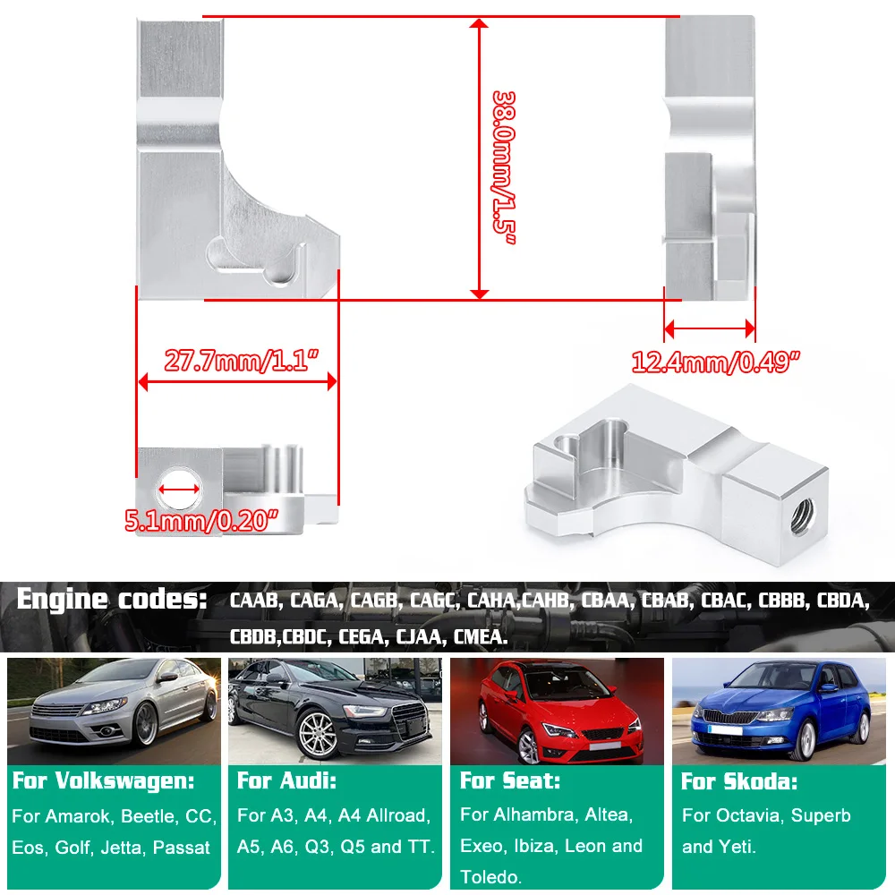 VW 03L129711E Soporte reparación colector de admisión 2.0 TDI V157 - imagen 4