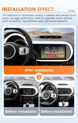 Radio multimedia Hizpo 9 pulgadas con CarPlay para Renault Twingo III