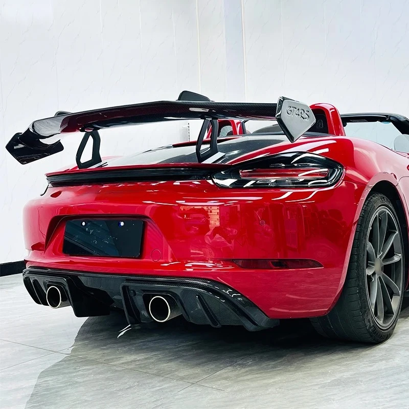Alerón trasero de fibra de carbono para Porsche 718 GT4 RS - imagen 4