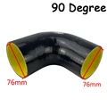 76MM BLACK 90 degree