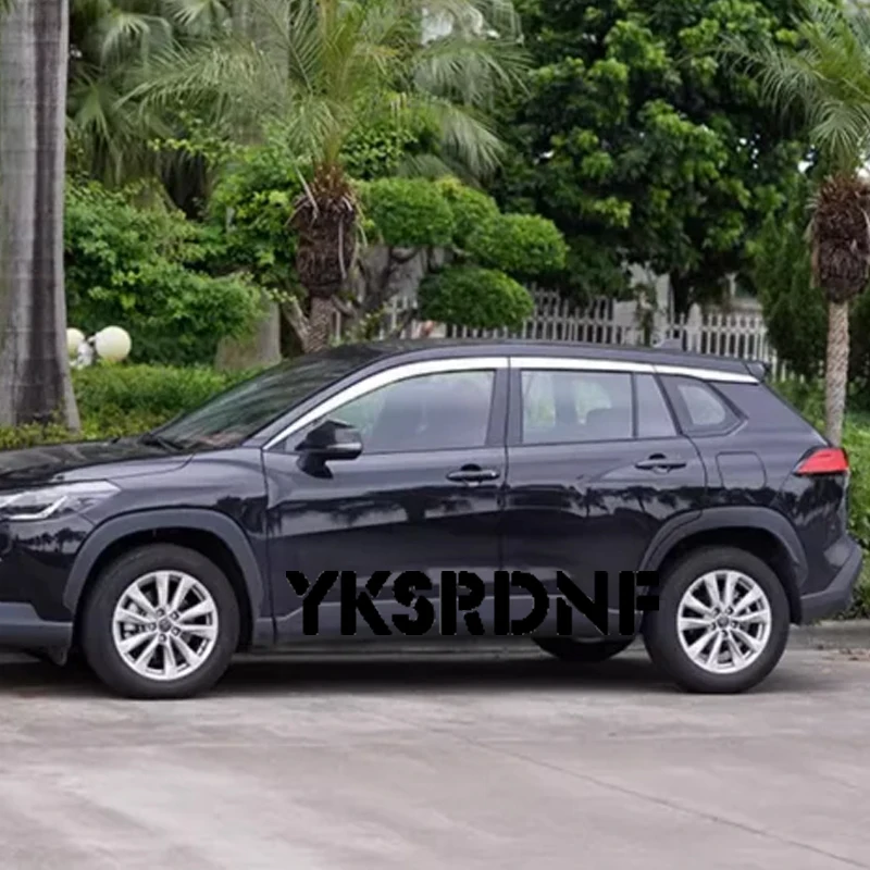 Visera de ventana cruzada negra Toyota Corolla 2022-2024 lluvia y sol - imagen 4