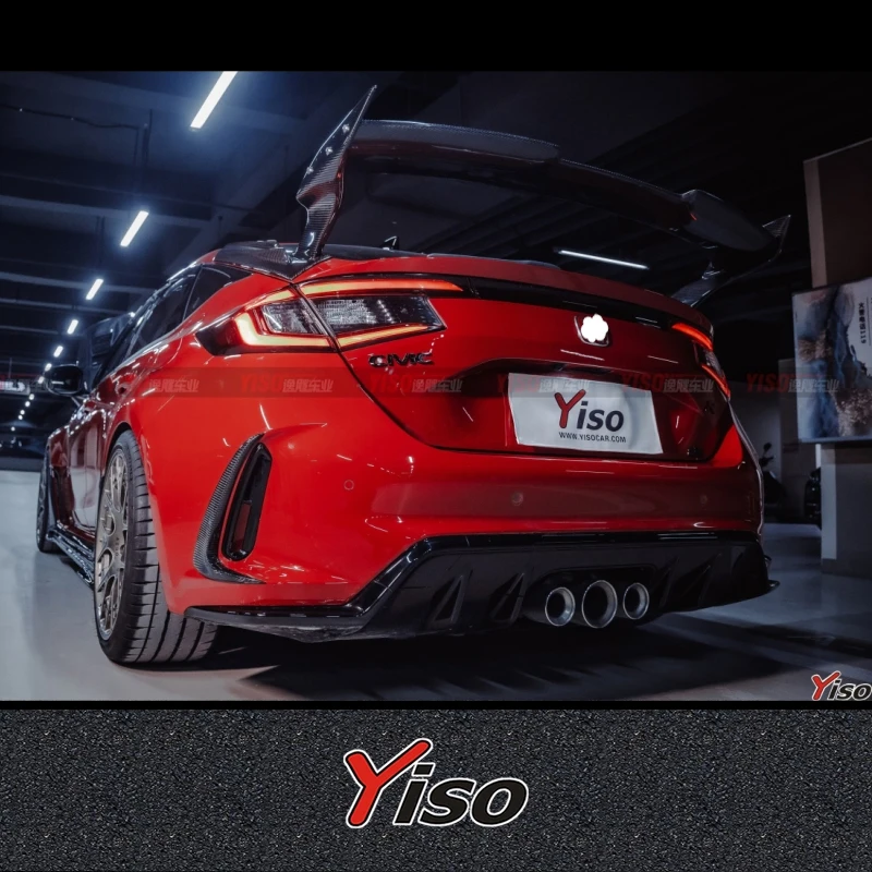 Difusor trasero de fibra de carbono Varis para Honda Civic Type R FL5 - imagen 4