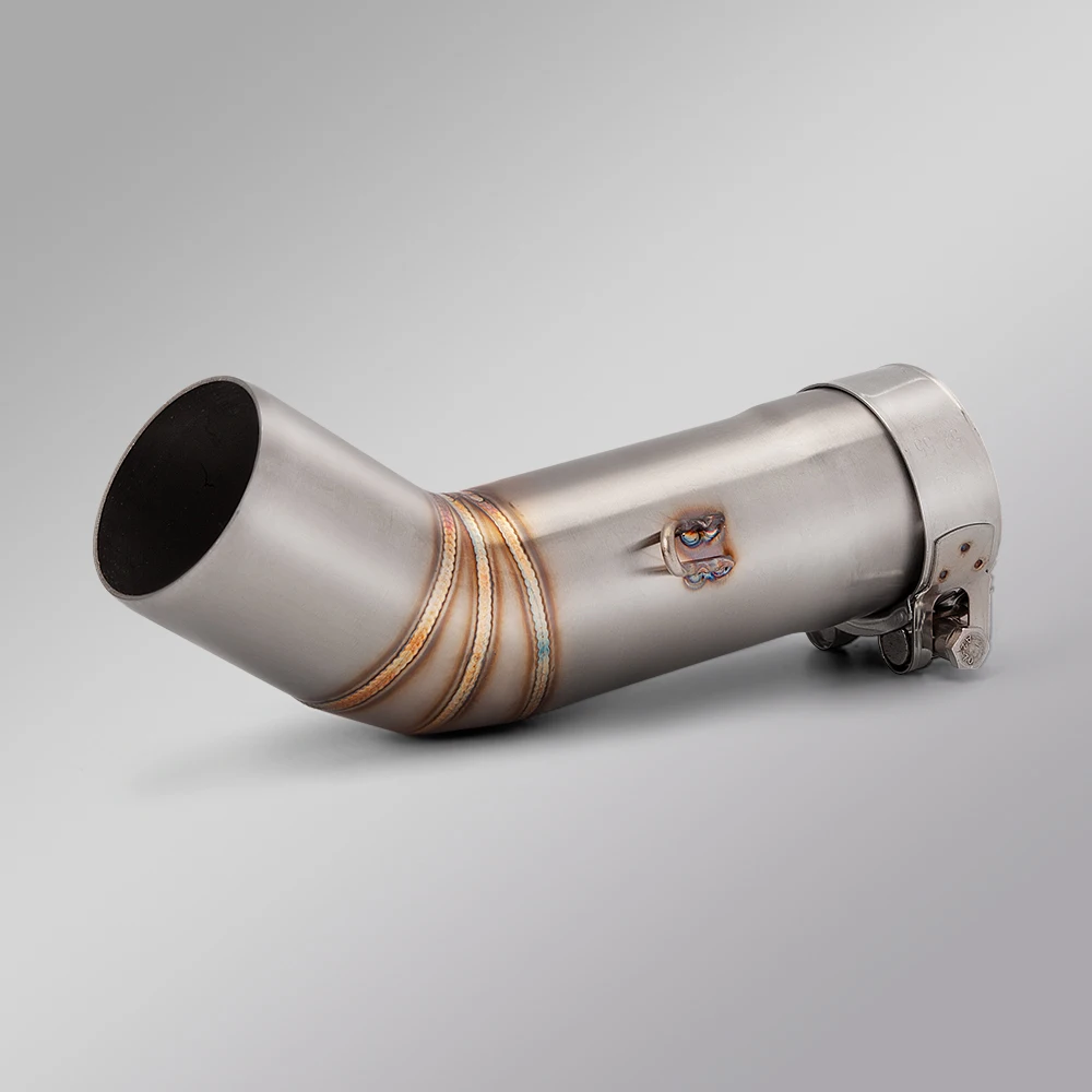 Sistema de escape Yamaha FZ8N 2010-2015 silenciador y enlace medio - imagen 2