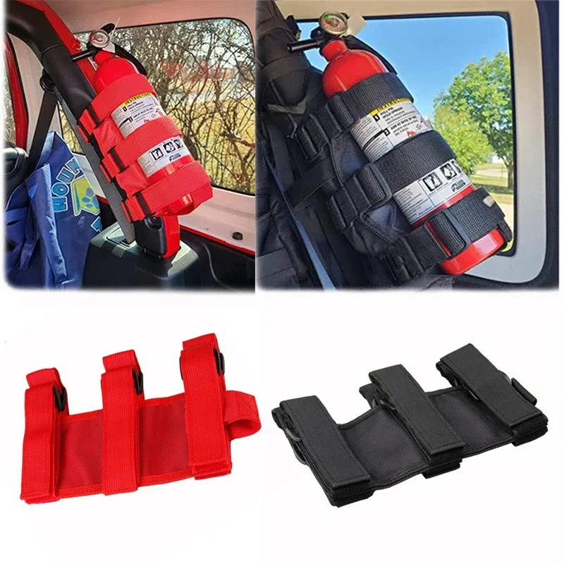 Soporte de extintor ajustable para barra antivuelco Jeep Wrangler
