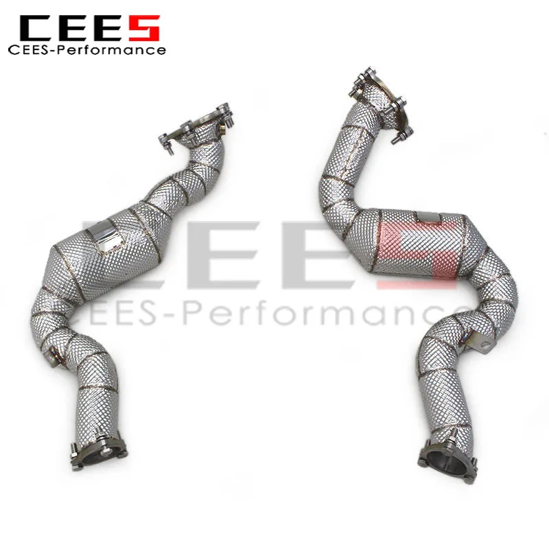 Cees downpipe catalizado de alto flujo para Audi RS6 C7 4.0 T