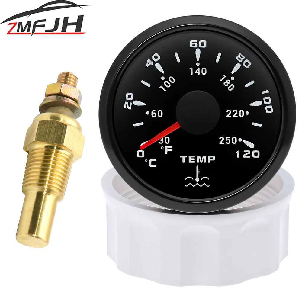 AD 7 Indicador de temperatura del agua 52 mm con sensor 0-120 °C