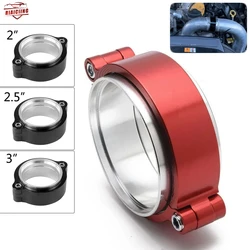 Abrazadera de banda en V para turbo y escape con brida de aluminio anodizado