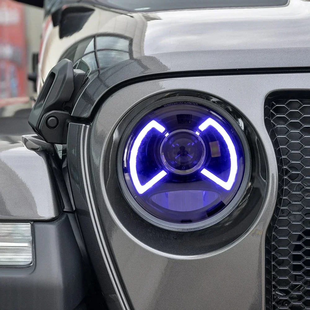 Faros delanteros LED para Jeep Wrangler JL 2018-2024, conjunto - imagen 4
