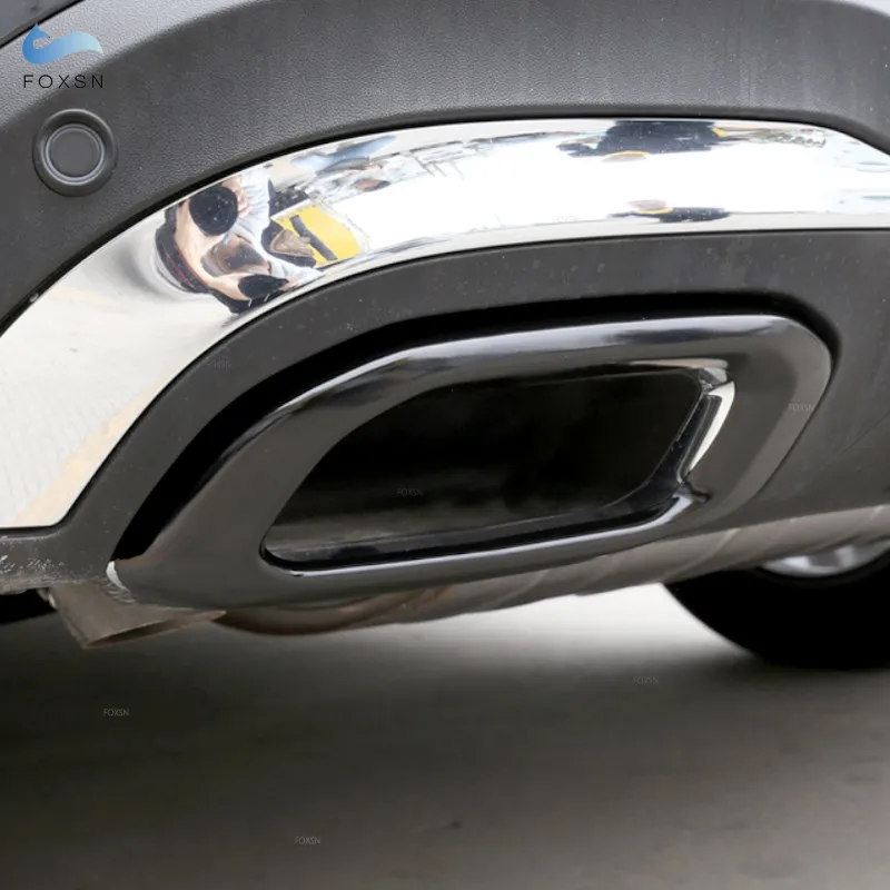 Silenciador de tubo de escape negro brillante para Mercedes Benz GLE350 GLE450 GLC GLS W167 X253 X167 2020