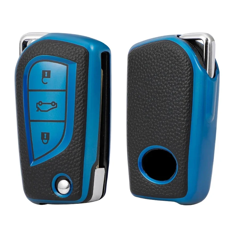 Funda de llave Toyota de TPU efecto cuero – Auris, Yaris y RAV4 - imagen 4