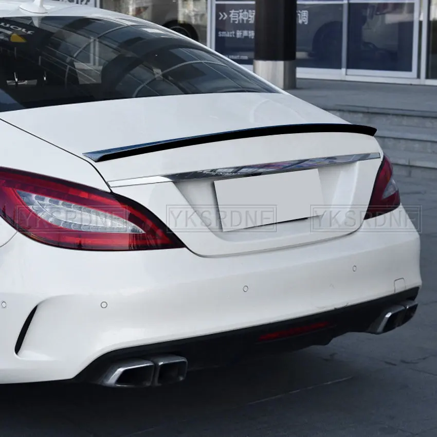 YKSRDNF-alerón trasero para Mercedes CLS Class W218, alerón negro para maletero, estilo AMG 2011, 2012, 2013, 2014, 2015, 2016 - imagen 2