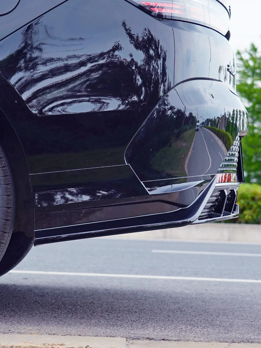 Difusor trasero para BYD King Destroyer 05 2022 2023 2024, Kit de carrocería de coche negro brillante, alerón de parachoques, divisor de plástico - imagen 5