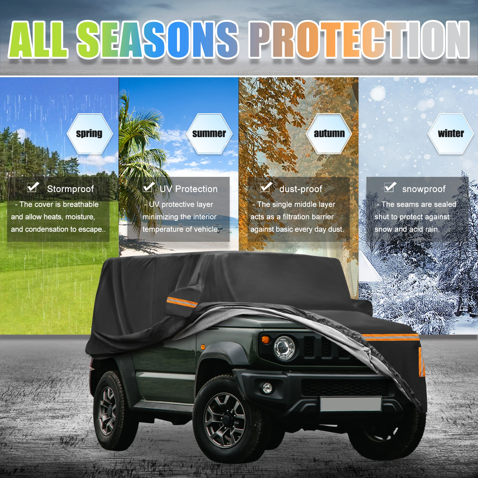 Funda coche Autohaux impermeable para Suzuki Jimny JB74W - imagen 4