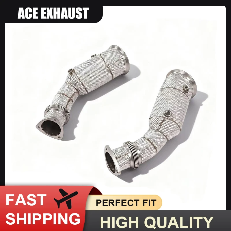 Downpipe ACE RVS Racing con escudo térmico – Aston Martin DB11 5.2T