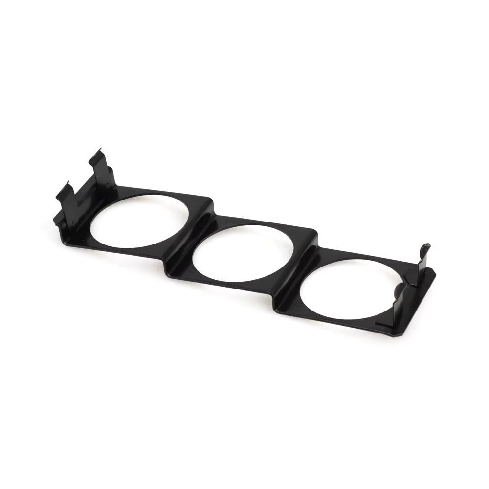 Panel triple para relojes 52 mm, soporte metálico universal 1 DIN - imagen 3