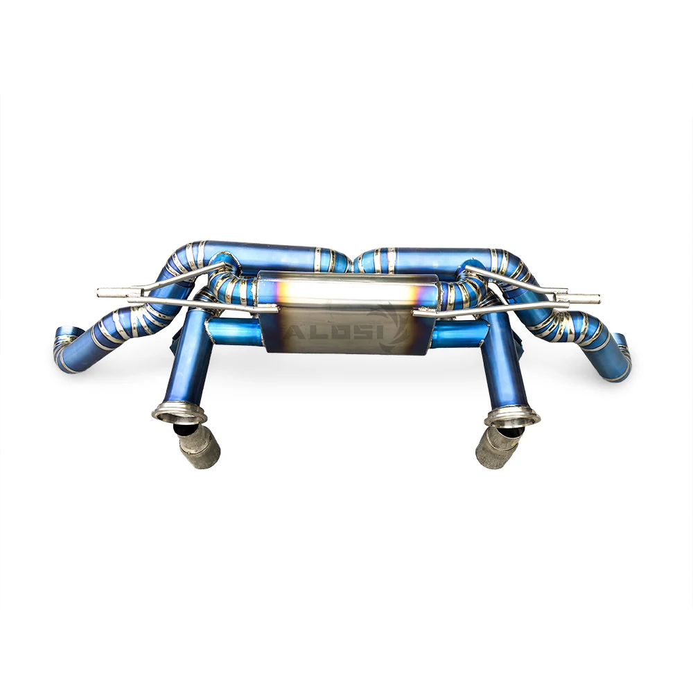Escape Cat-back titanio para Audi R8 V10 5.2L (2008-2016) con válvula - imagen 3