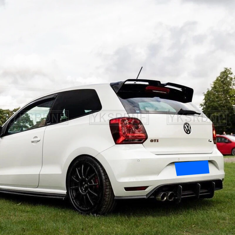 Alerón ABS negro VW Polo 6R 2011-2017 fibra carbono Deportivo - imagen 3