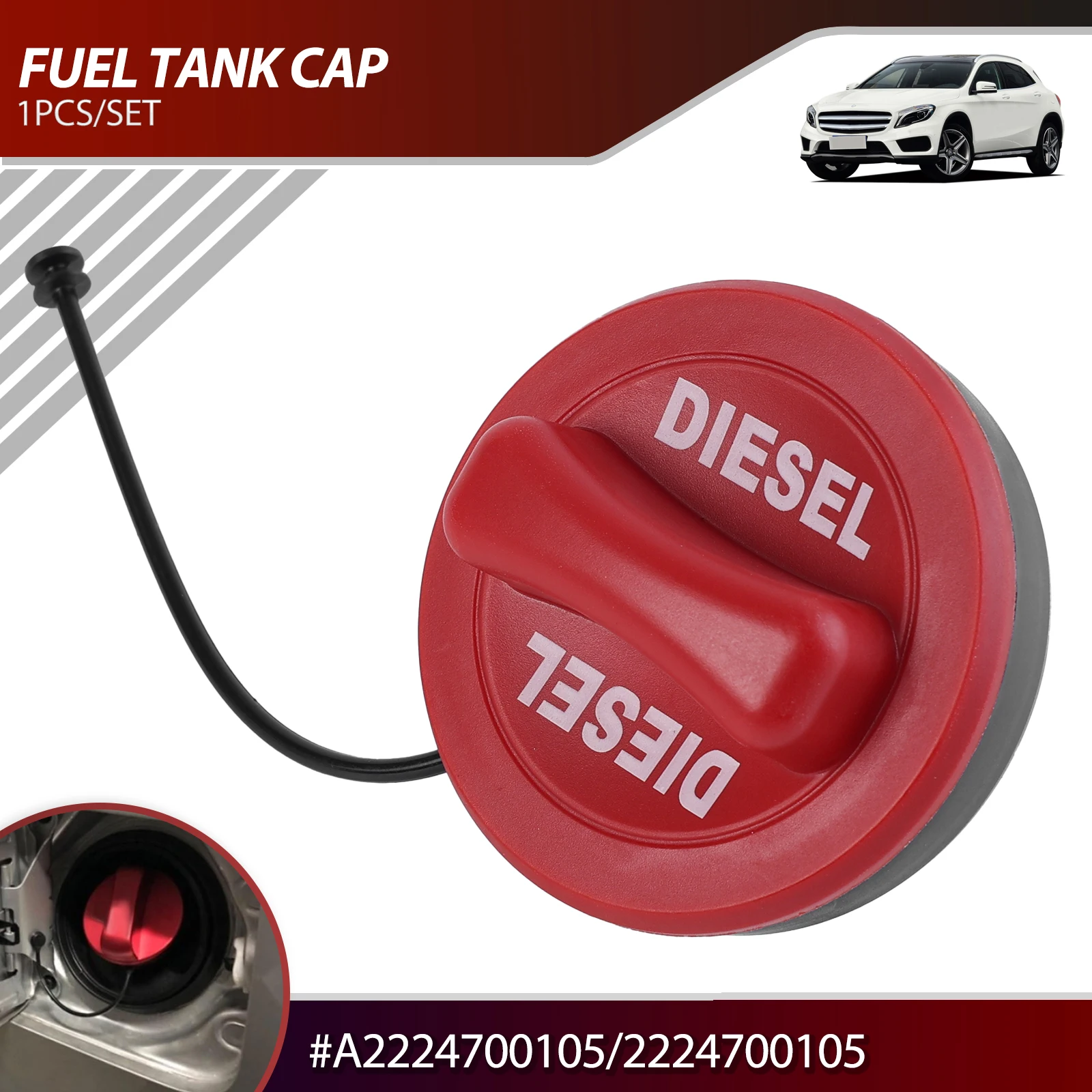 Detalle de la tapa de combustible