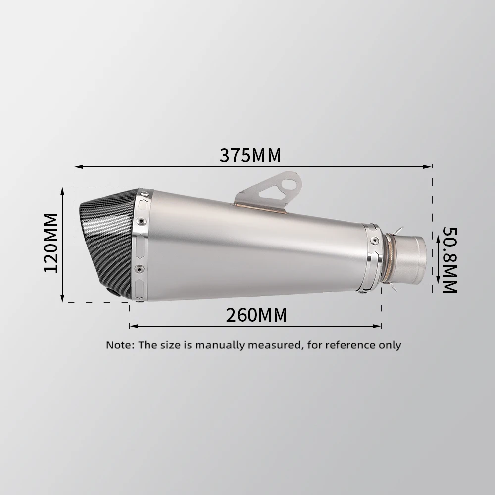 Akra Silenciador Escape Moto – Compatible Z900 SV650 MT07 - imagen 2