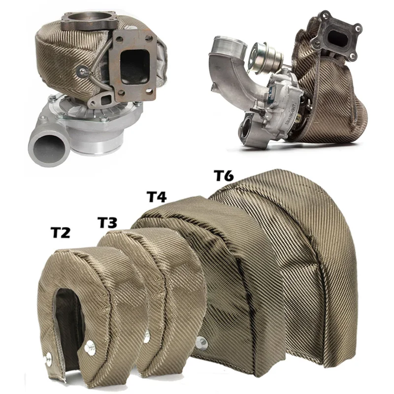Protector térmico turbo titanio racing T2 T3 T4 T6 - imagen 2