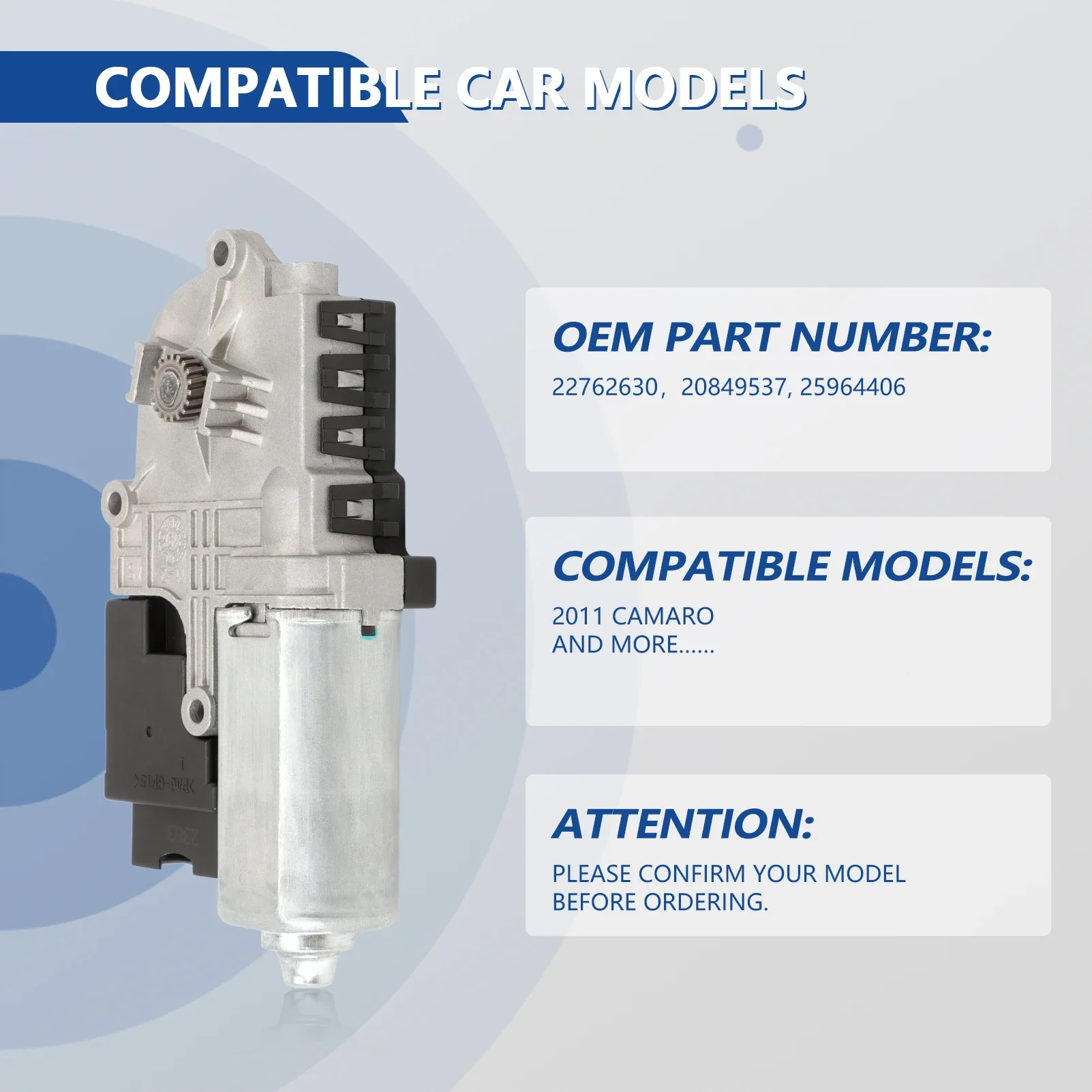 Motor techo corredizo 22762630 con módulo – Saab 9-4x / Cadillac SRX - imagen 2