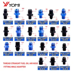 Adaptador recto AN a NPT para manguera de combustible – universal
