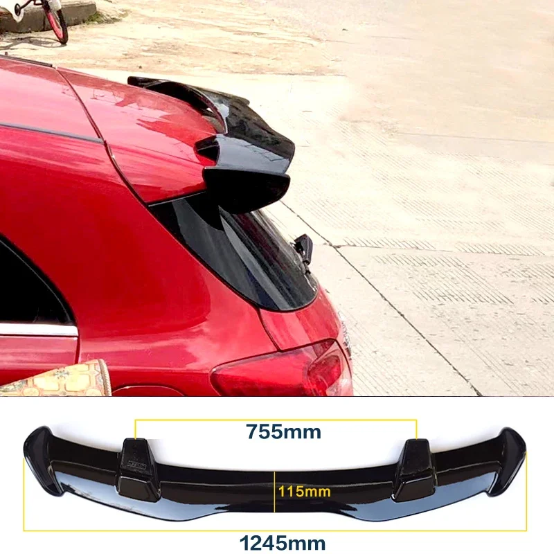 Alerón trasero negro brillante Mercedes Clase A W176 A45 AMG - imagen 2