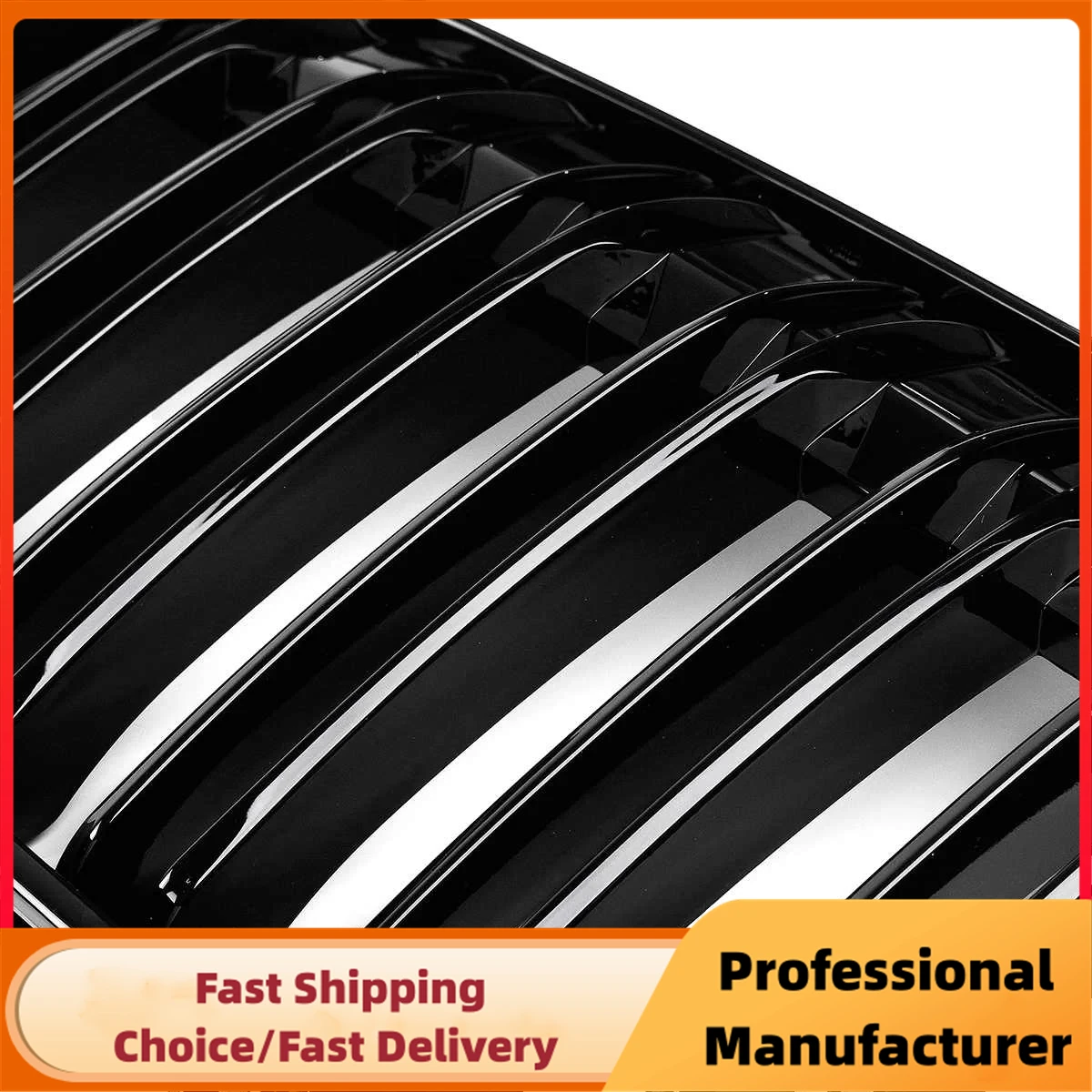 Parrilla doble riñón delantera estilo M BMW X1 F48 negro brillante - imagen 4