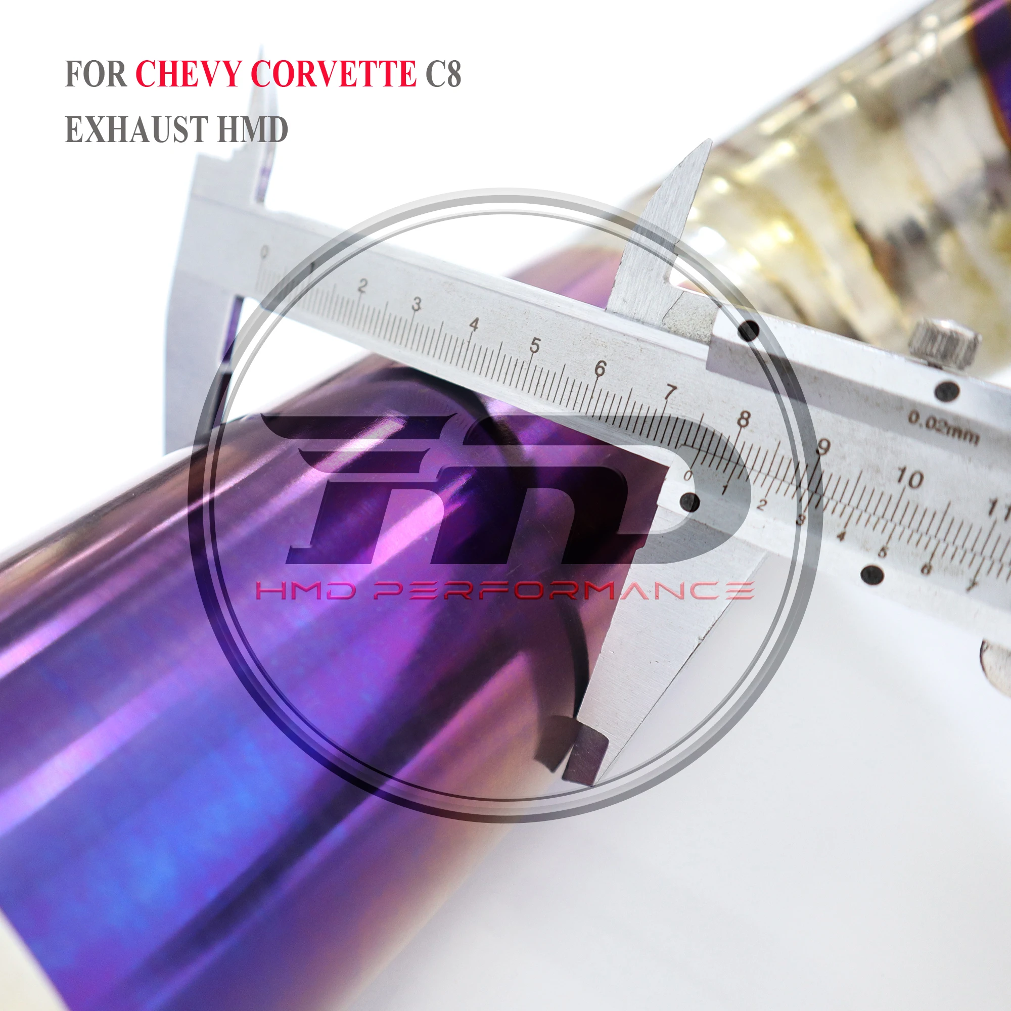 HMD Escape catback de titanio para Chevrolet Corvette C8 - imagen 4