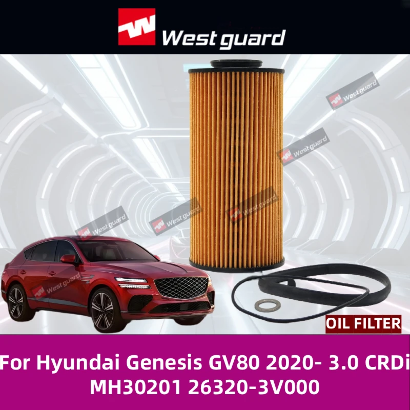 Westguard 26320-3V000 filtro de aceite – Hyundai Genesis GV80 3.0 CRDi