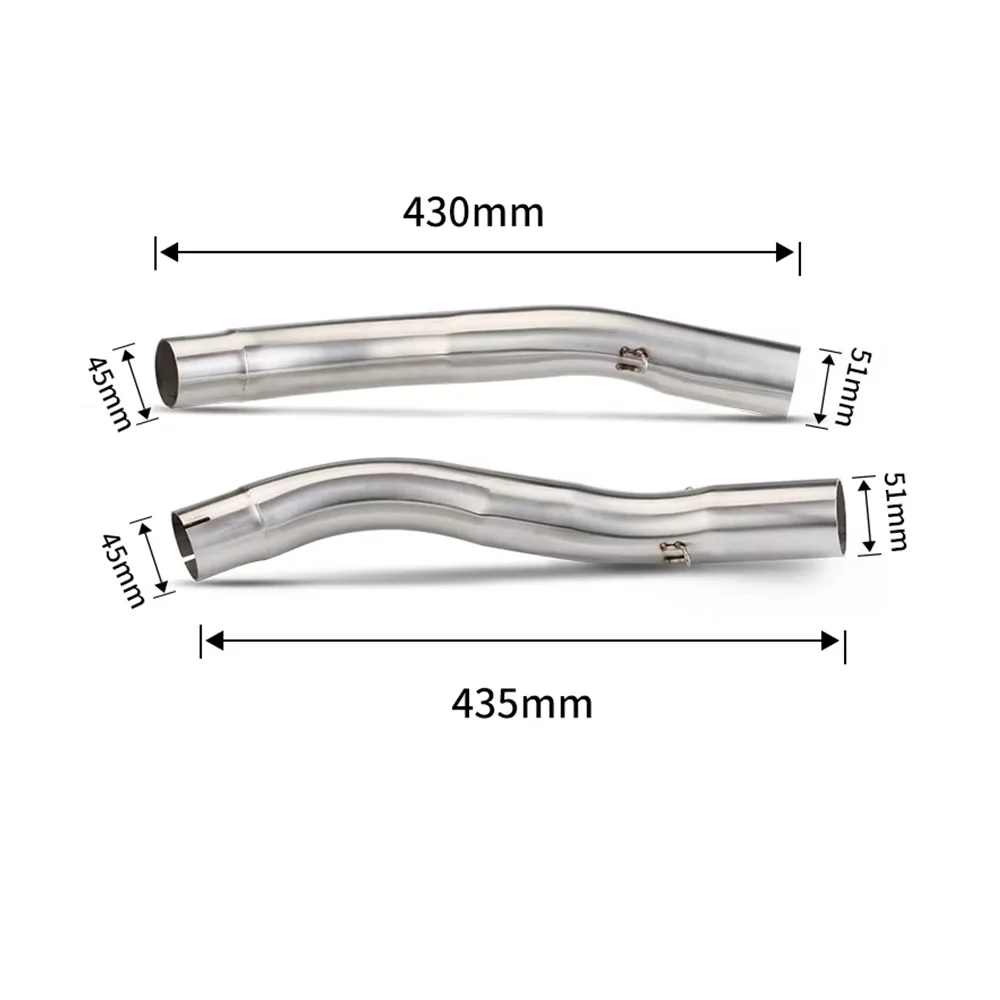 Tubo de escape medio Kawasaki Z1000 2003-2006 acero inoxidable - imagen 5