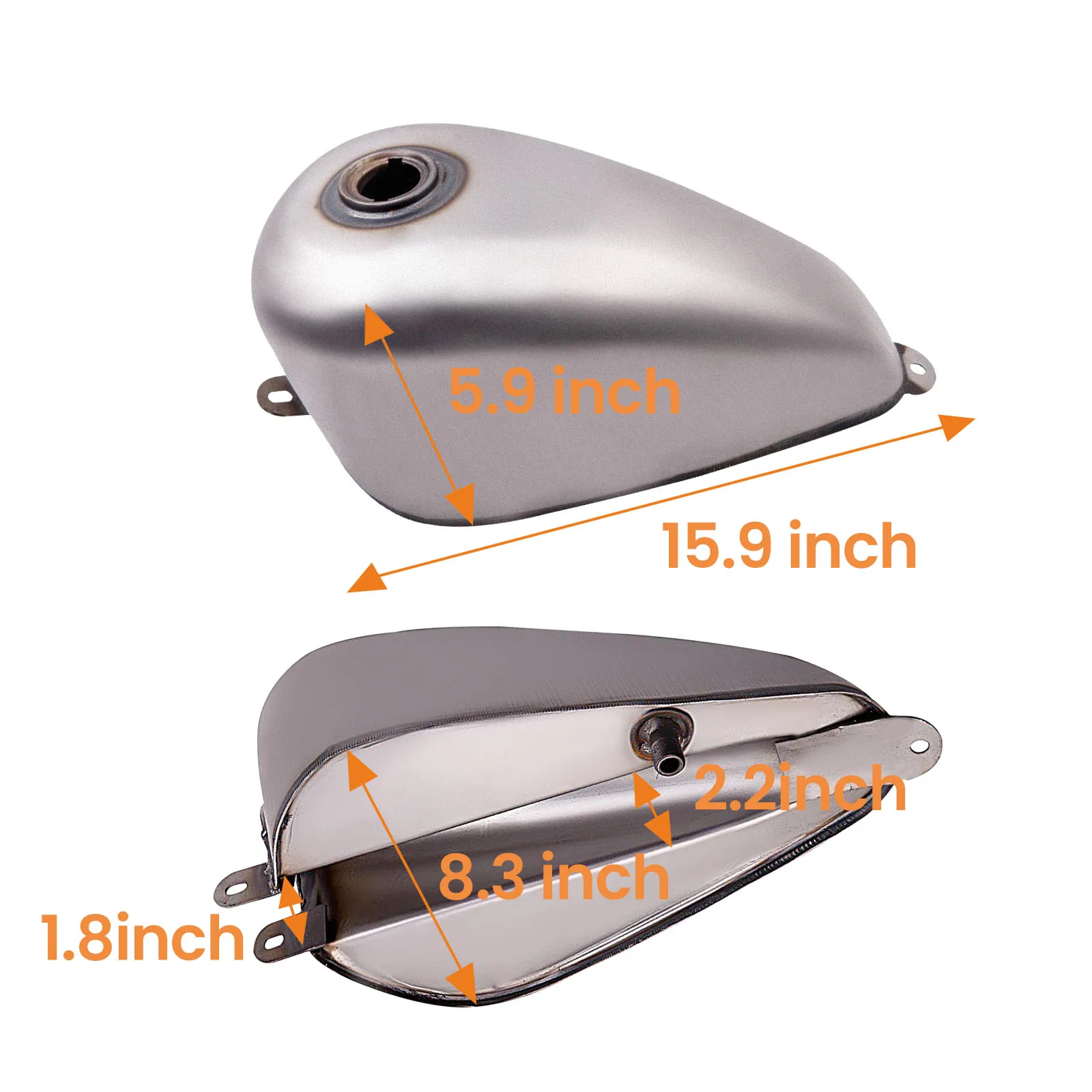 Depósito de gasolina para Harley Sportster Ironhead Bobber 55-78