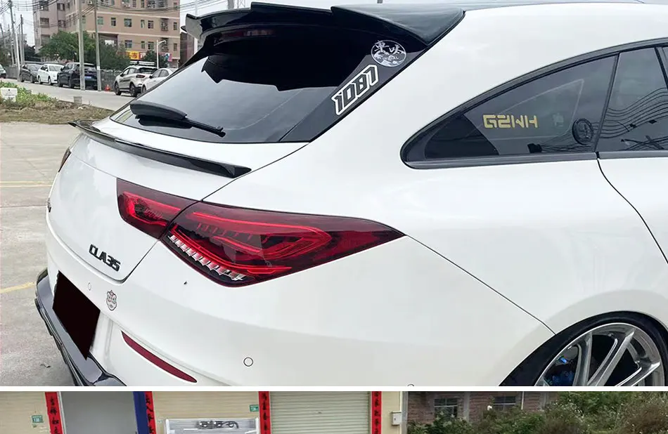Alerón negro Carbo para tapa de equipaje trasero de Mercedes-Benz CLA X11