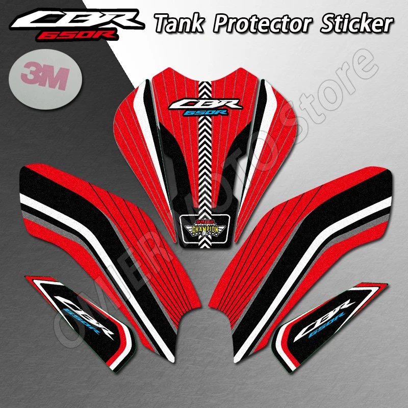Kit Pegatinas Protección Depósito Honda CBR650R - Tank Pad y Tapa Llenado - imagen 2
