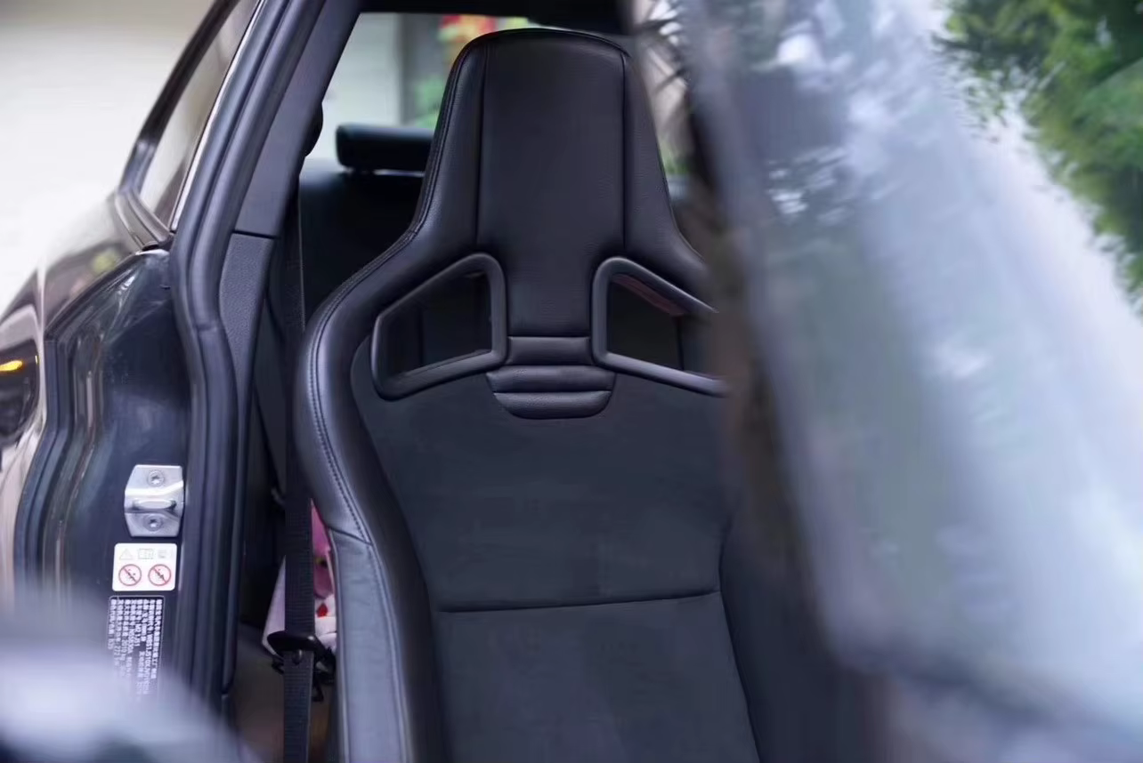Asiento de coche Universal estilo CS asiento de cubo de carreras PVC gamuza FRP