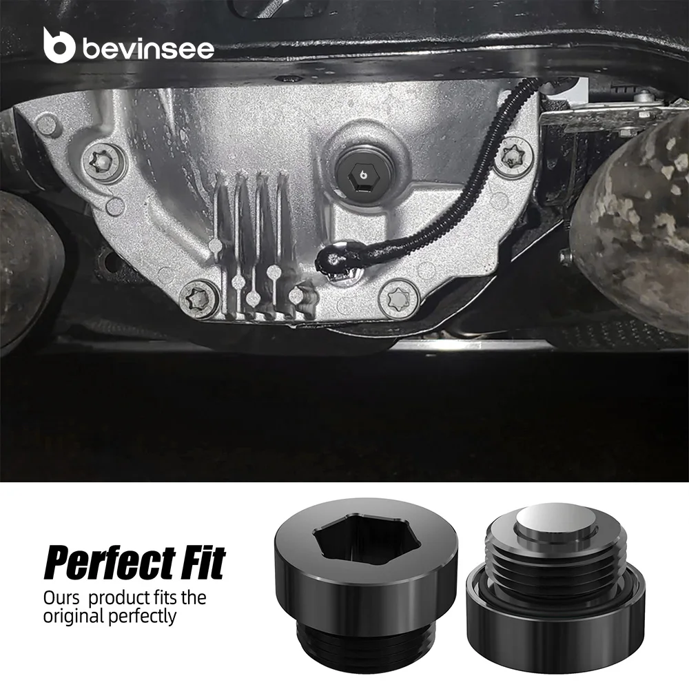 BEVINSEE 33117525064 Tapón de llenado diferencial con junta tórica BMW - imagen 3