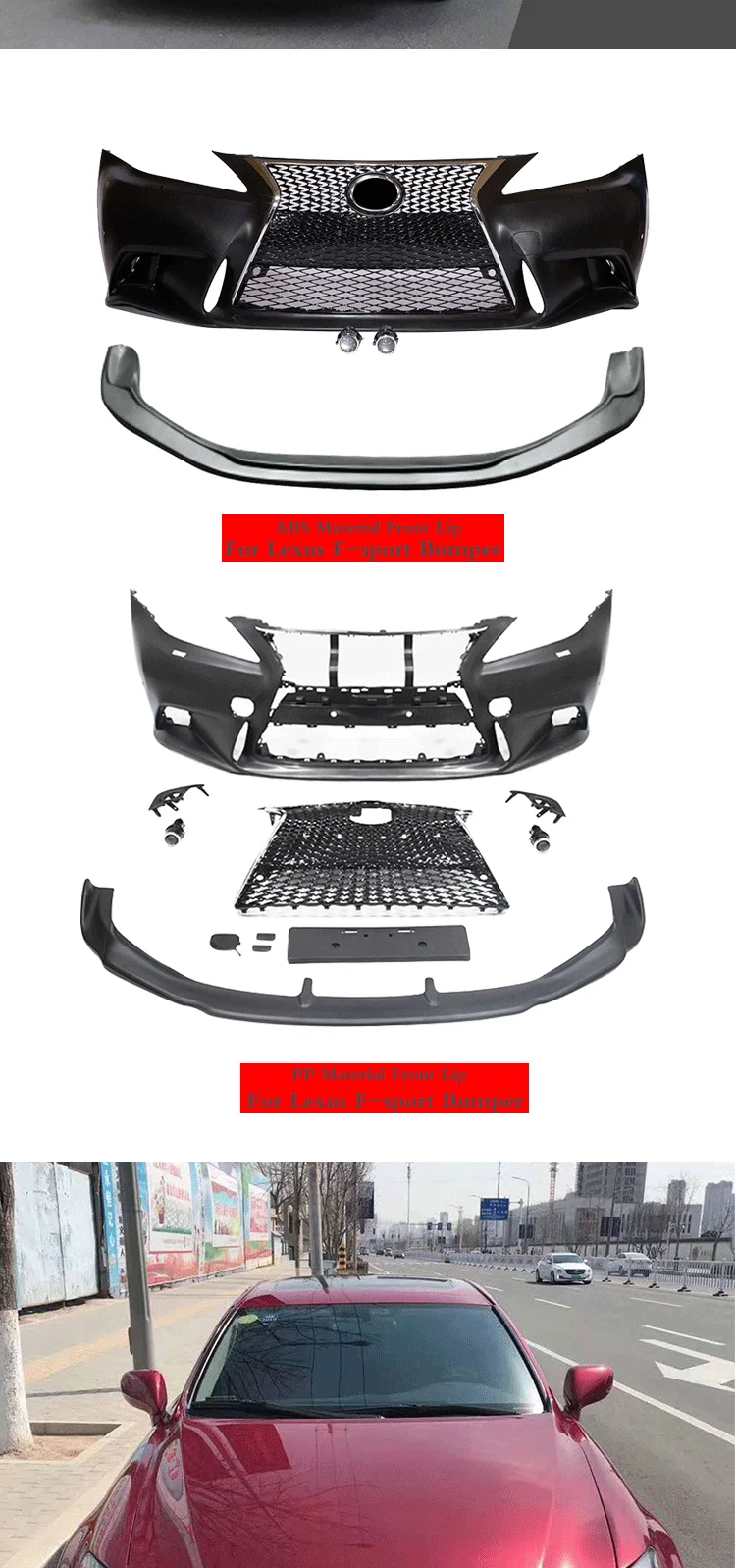 Componentes del kit de instalación