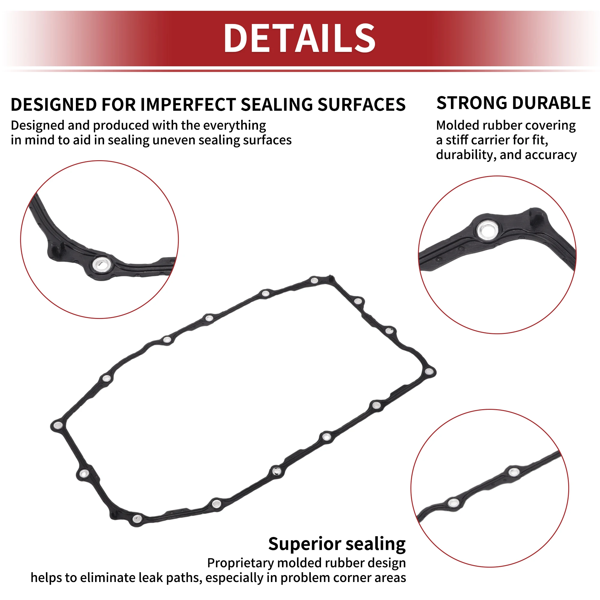 X Autohaux No.24260071 junta de cárter de aceite de filtro de transmisión de coche para Cadillac Escalade 2015-2017 para Cadillac ATS 2016-2019 - imagen 4