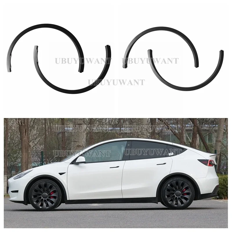 Protector de Cejas para Guardabarros de Coche, Tira Embellecedora para Arco de Rueda, Alta Calidad, 4 Piezas, Para Tesla Model Y 2020, 2021, 2022-2024 - imagen 5