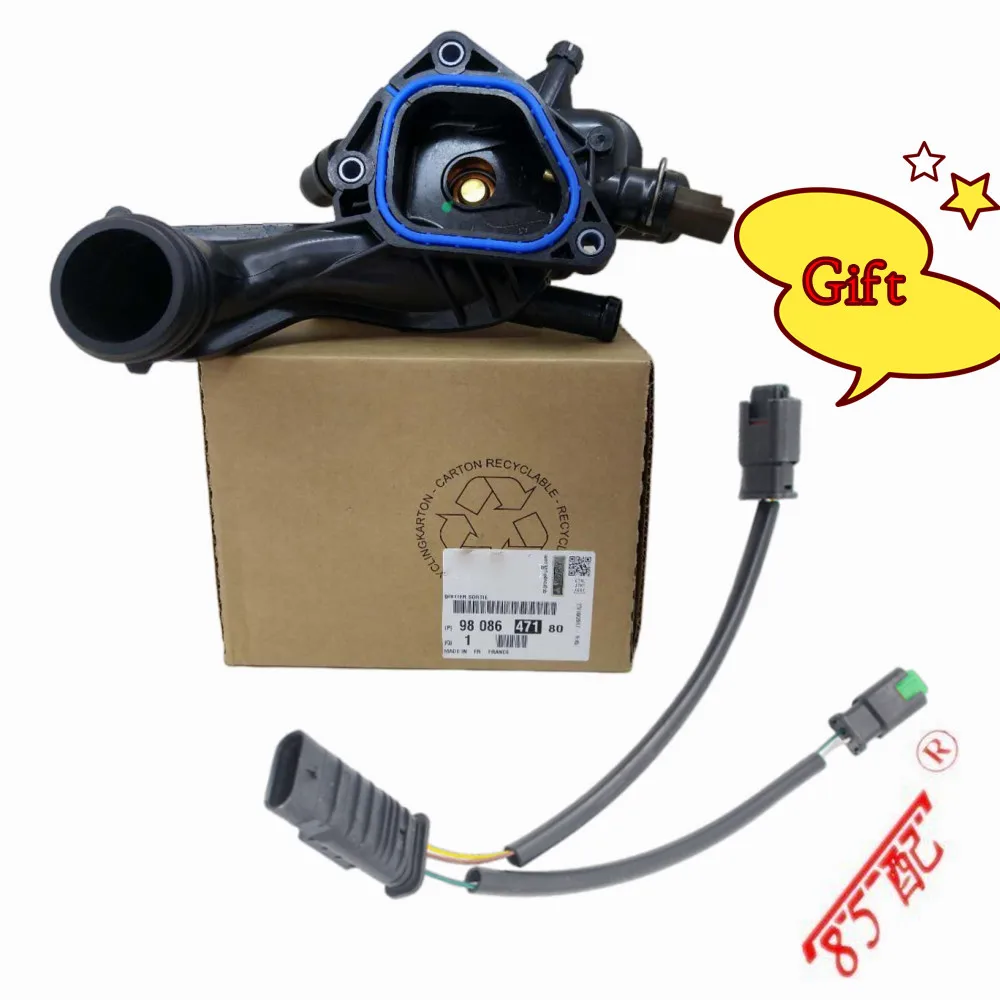 Termostato refrigerante Original para coche, carcasa para Peugeot 208, 308, 3008, 5008, Citroen ds3, ds4, ds5, c4, Picasso, 1,6, Thp, 9808647180