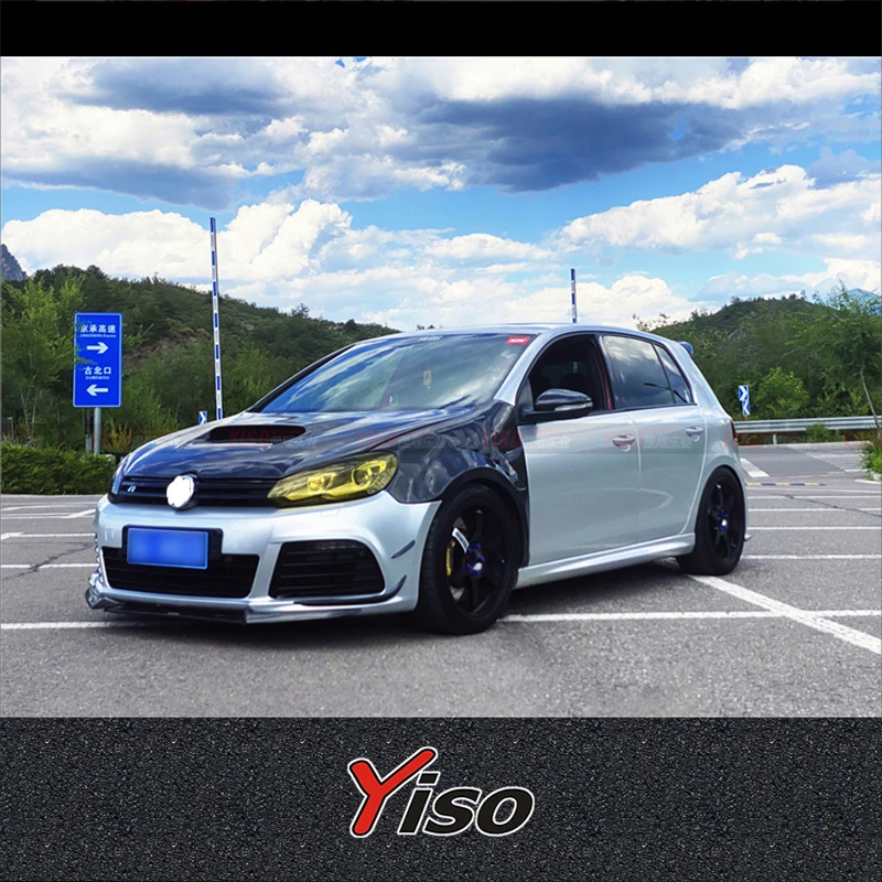 Adecuado para GOLF 6 GTI R20 R kit aerodinámico de circonio modificado GOLF 6 GTI R20 R cubierta de motor Yiso de fibra de carbono - imagen 3