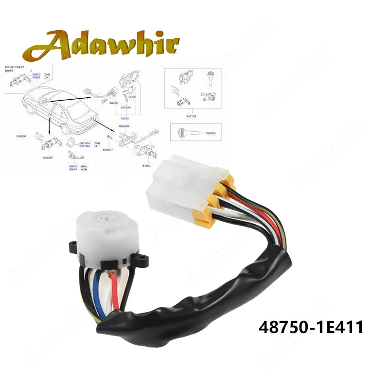 Interruptor de encendido Nissan Altima, Maxima, Quest e I30 1996-2001