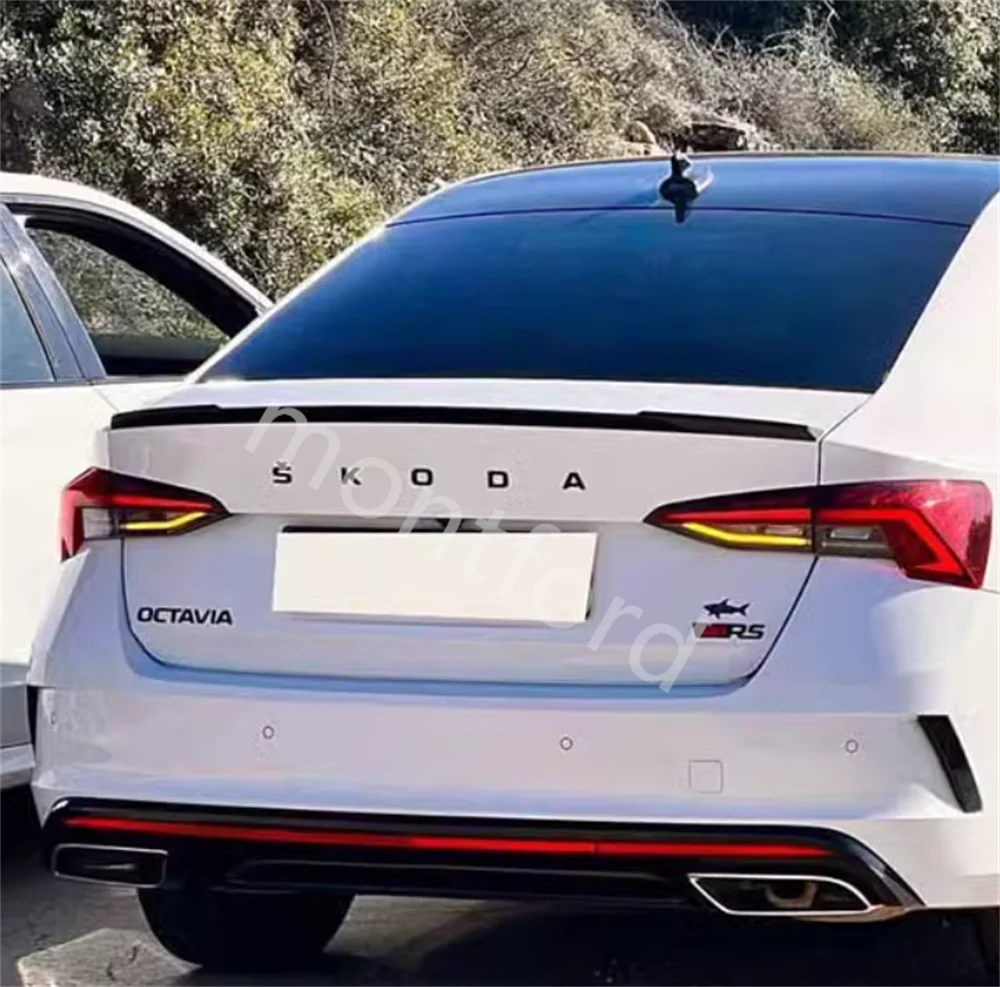 Alerón trasero ABS estilo V para Skoda Octavia 2020-2021 - imagen 3