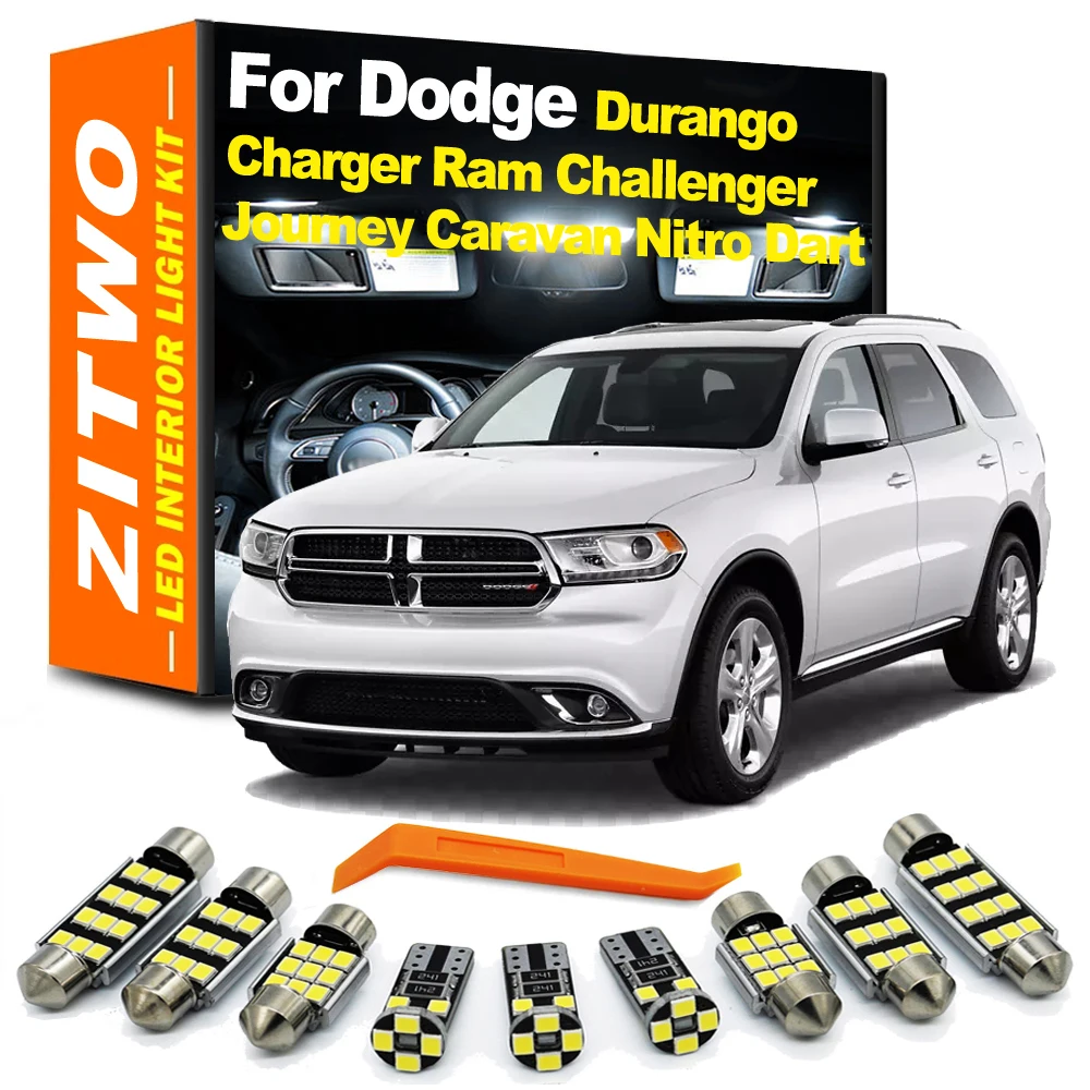 ZITWO Kit iluminación interior LED para Dodge Durango y Grand Caravan